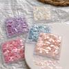 Nuevo juego de lentejuelas para uñas con forma de concha natural, con fragmentos irregulares, color Aurora Magic, ultrafino, de concha de agua dulce