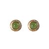 Pendientes de plata de ley 925 con incrustaciones de jaspe hetiano natural bañados en oro, modernos y sencillos, para damas.