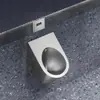 Orinal de Acero Inoxidable Dorado para Baños de Hotel, Orinal de Pie con Descarga por Sensor, Montado en Pared