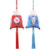 Bolsita del Festival del Bote del Dragón Bolsa de Bendición Bolsita de Mano Bolsita Accesorios Hanfu Colgante para Coche Bolsita Impresión de Marca