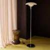 Lámpara de pie Ph3 Lateral de Sofá Minimalista Nórdico para Sala de Estar Lámpara de Piso de Vidrio Vintage de Diseñador Danés para Dormitorio Estudio
