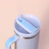 Taza Termo de Acero Inoxidable 304 Color Sólido 40 oz Gran Capacidad con Popote para Coche Portátil para Mantener Frío Hielo Personalizable