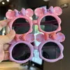 Gafas de Sol para Niños Orejas Grandes Gafas de Sol para Niñas de Festival Dibujo Animado Lindo Mickey Mouse Gafas con Lazo para Niños Forma Cóncava