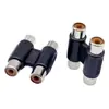 Conector Rca Fêmea-Fêmea Passante Adaptador Av Rca Plug Adaptador de Áudio Rca Fêmea-Fêmea de Linha Dupla