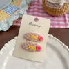 Presilha BB oval xadrez nova de alta qualidade feita à mão, acessório de cabelo versátil e estiloso para meninas