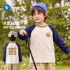 Camiseta Casual de Manga Larga Raglán para Bebé Ropa de Otoño Primavera y Otoño Niños y Niñas Tops para Bebé Camisetas Interiores para Niños