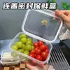 Caixa Portátil de Grau Alimentício para Conservar Alimentos Frescos Caixa de Armazenamento de Frutas e Vegetais para Geladeira Grande Capacidade Congelador Selada à Prova de Umidade Caixa Organizadora