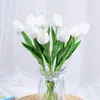 Flores Artificiais Mini Pu Tulipa, Flores Artificiais para Comércio Transfronteiriço, Flores de Seda para Casamento e Decoração de Casa, Atacado do Fabricante