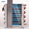 Condensador de tubo de cobre 92x92mm adequado para máquinas de gelo domésticas, desumidificadores, geladeiras, freezers e resfriadores de aquário