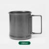 Juego de Platos Negros Portátiles para Exteriores Acero Inoxidable Retro Tazón Sierra Recubierto de Titanio Estilo Lujo Ligero Vajilla Negra Mate