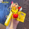 Colgante Llavero Original de Pokemon Muñeco de Dibujos Animados Lindo de Pikachu Colgante para Llavero de Coche de Pareja Venta al por Mayor