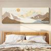 Pintura Decorativa Moderna de Cabeceira para Quarto Nórdico Pintura Pendurada de Flor de Girassol Fresca e Curativa Pintura de Mural de Parede de Fundo para Sofá