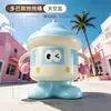 Cubo de almacenamiento de dibujos animados para juguetes infantiles, cubo de abrazo de almacenamiento lindo con tapa, caja ciega para artículos varios, tarro de almacenamiento de bloques de construcción para escritorio