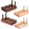 Suporte Simples de Madeira para Guardanapos Rack de Armazenamento de Mesa Removível de Madeira Porta Papel Toalha Criativo para Café Caixa de Papel Toalha