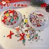 Acessórios de Nail Art Conjunto Misto Strass Redondo Plano Grande e Pequeno Lantejoulas Show Influenciador Maquiagem Palco Decorações de Natal