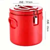 Cubo Aislado de Acero Inoxidable 304 para Vendedores Ambulantes Comercial Gran Capacidad Cubo para Té de Leche Espesado Espumado Restaurante Catering Cubo de Bloqueo de Temperatura