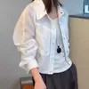 Chaqueta casual ligera de una pieza para mujer, envío directo, estilo coreano primavera/verano 2026, rejuvenecedora, corte holgado, top adelgazante, ropa de protección solar