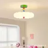 Lámpara de techo para habitación infantil Memphis, Luz Dopamina estilo Crema para dormitorio, Luz Cálida Nube para dormitorio principal para niños y niñas