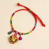 Pulseira de Corda Colorida do Festival do Barco Dragão Corda Vermelha Tecida à Mão Infantil Bebê Pequeno Zongzi Corda de Mão Presente de Lote Festival de Maio