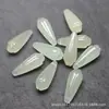 Pingente de Aventurina Natural Cor Água Clara Flor Magnólia 8X23mm Acessório para Brinco Broche DIY