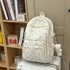 Mochila con Estampado de Dibujos Animados para Suministro Transfronterizo para Mujeres, Bolso Escolar Fresco para Estudiantes, Mochila de Gran Capacidad de Nicho Ins