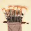 Nuevo Set de 13 Brochas de Maquillaje para Principiantes, Incluye Brochas para Sombra de Ojos, Polvos, Base, Rubor, Iluminador y Corrector