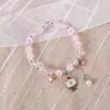 Nueva pulsera de cristal de palomitas de maíz con temperamento artístico para novias, venta al por mayor, pulsera de gatito japonés y coreano de nicho para mujeres, joyería transfronteriza