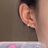 Piercing na orelha, não precisa escolher estrelas para dormir, agulha de prata s925 feminina, brincos de parafuso com design de nicho, brincos de alta qualidade