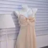 Ropa de dormir estilo francés Zuijiao para tallas grandes, amigable con la piel, camisola sin espalda de talla grande con aros, realzando el busto, camisón sexy para mujeres con poco busto