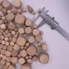 Dado de flor de loto de madera tamiz de agua 1cm-3cm-8cm dado creativo pintado a mano DIY bloque cuadrado juguete