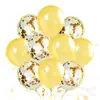 Venta Directa Transfronteriza Set de Globos Perlados de 12 pulgadas Globos Transparentes con Lentejuelas Decoración de Boda Decoración de Fiesta de Cumpleaños Suministros