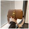 Verano Nuevo Exquisito Simple Retro Bolso de Axila Moda Femenina Combinable Hombro Cruzado Bolso de Mano de Alta Textura para Mujer