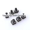 Interruptor de toque 4,5 x 4,5 x 3,5/3,8/4/4,3 x 4,5 x 5/5,5/6/6,5/79 plugue frontal e adesivo traseiro