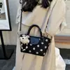 Bolso Patchwork de Alta Gama Otoño 2026 para Mujer, Bolso de Mano Versátil Moderno Sencillo, Bolso Cubo Bandolera Cruzada Chic para el Trabajo
