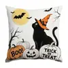 Fronhas de Halloween Mais Vendidas da Amazon, Decorações de Feriado, Capas de Almofada de Tecido para Casa, Fronhas Personalizadas Transfronteiriças