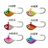 Isca Colorida em Formato de Peixe para Pesca no Gelo no Atacado, Anzol com Cabeça de Chumbo Mini, Isca Micro Luminosa para Pesca em Água Salgada, Isca Artificial