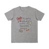 Camiseta Feminina de Verão 2026 Pura Algodão Manga Curta com Laço Doce e Juvenil, Nicho, Solta, Emagrecedora, Versátil, Ombro Normal