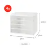 Caja de almacenamiento para pupilas de belleza japonesa para lanzar, papelería de escritorio, artículos diversos, estudiantes de dormitorio, plástico Jiugongge, corazón de niña, caja pequeña japonesa