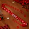 Cinturón rojo de boda novia y novio dote decoración dinero con envoltura de cintura para pareja nueva presión en la cintura dinero cinturón de tela suministros para boda