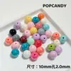 Contas Pequenas Redondas Banhadas 10mm Contas para DIY Acessórios Brilhantes Feitos à Mão Material para Contas Brincos Pulseira Colar Joias