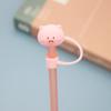 En stock Venta al por mayor barato tapón de pajita de silicona tapa antipolvo para pajita celebridad de internet tapón antipolvo para bebida funda de silicona para pajita