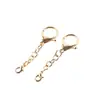 Llavero con Broche de Langosta Cadena de Cuatro Secciones Broche de Ocho con Forma Cadena de Bolitas Colgante DIY Accesorios Hechos a Mano Materiales para Joyería Mayoreo