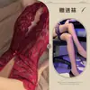 Bao Dan Lencería Sexy Pijamas Tentadores para Mujer Encaje de Entrepierna Abierta Bodysuit de Tentación Conjunto Uniforme Sin Eliminación