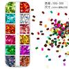 Lentejuelas de manicura transfronterizas, brillo láser mixto, hexágono, corazón, estrella de cinco puntas, luna, lazo, lentejuelas mixtas