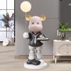 Decoración de piso de oso violento grande decoración del hogar sala de estar mueble de TV bandeja de luz tienda de muñecas regalo de Año Nuevo