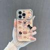 Capa de Celular Fofa com Tema de Gato Adequada para Apple 17Promax, 15Pro, 13/12, Cobertura Total, Design com Janela 15, Capa Macia Xs/15P