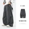 Pantalones de trabajo retro lavados para niño, estilo nuevo 2026, pantalones holgados de street dance para adolescentes y niños