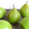 Peras Artificiais Altamente Realistas, Peras de Neve Chinesas, Frutas e Legumes Artificiais de Espuma Verde e Amarelo, Adereços Decorativos para Vitrines
