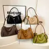 Bolso Tote Elegante Esmerilado Estilo Maillard de Nicho para Mujer Otoño Temprano 2025 Gran Capacidad Versátil para el Trabajo Hombro Cruzado