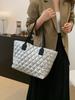 Bolso Tote de Moda de Gran Capacidad Estilo Coreano Versátil 2024 Nuevo Bolso de Mano para Abrigo de Algodón Bolso de Hombro Cruzado para Mujer